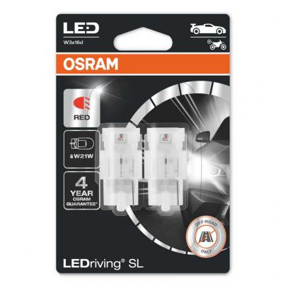 Osram 7506DRP-02B 12V 21W W21W W3x16d LEDriving piros ledes izzó, 2db Elektromos alkatrész alkatrész vásárlás, árak